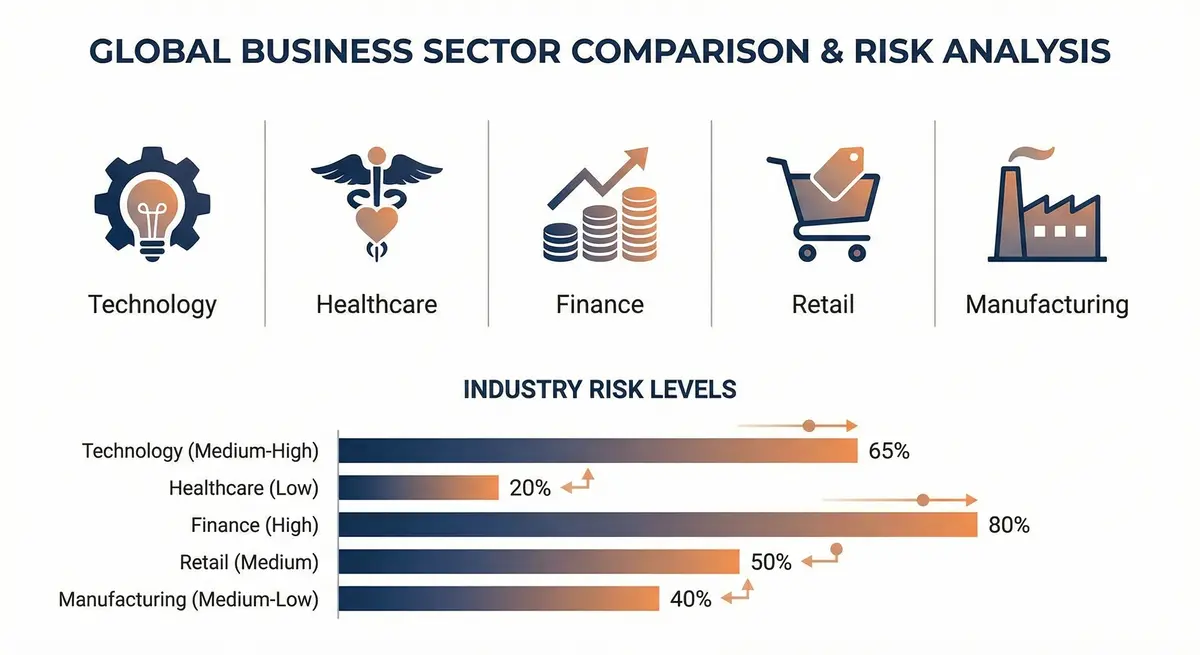 Branchenvergleich 2026: Wo ist das Insolvenzrisiko am höchsten?